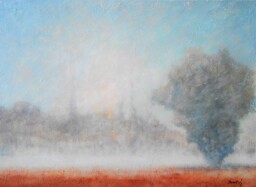 Ticho rozpouštějící se mlhy  50x70